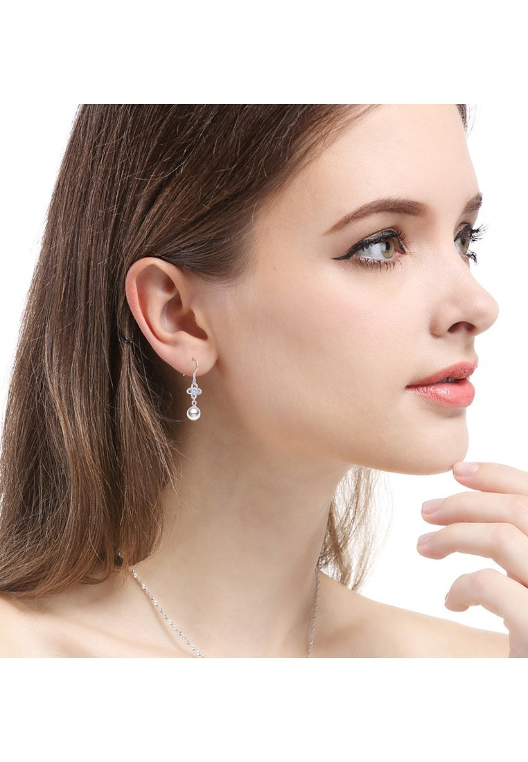 Sterling Silver Clover Earrings