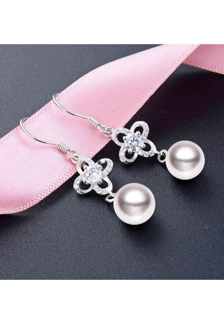 Sterling Silver Clover Earrings