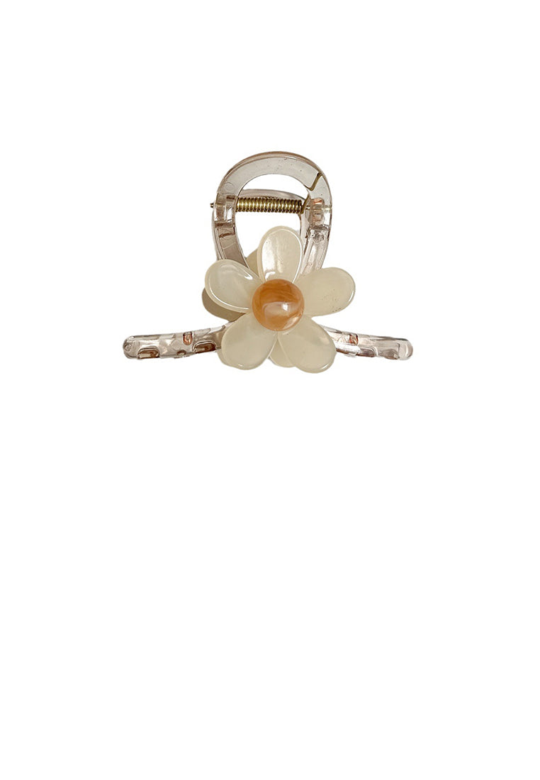 Simple And Sweet Flower Geometric Hair Claw