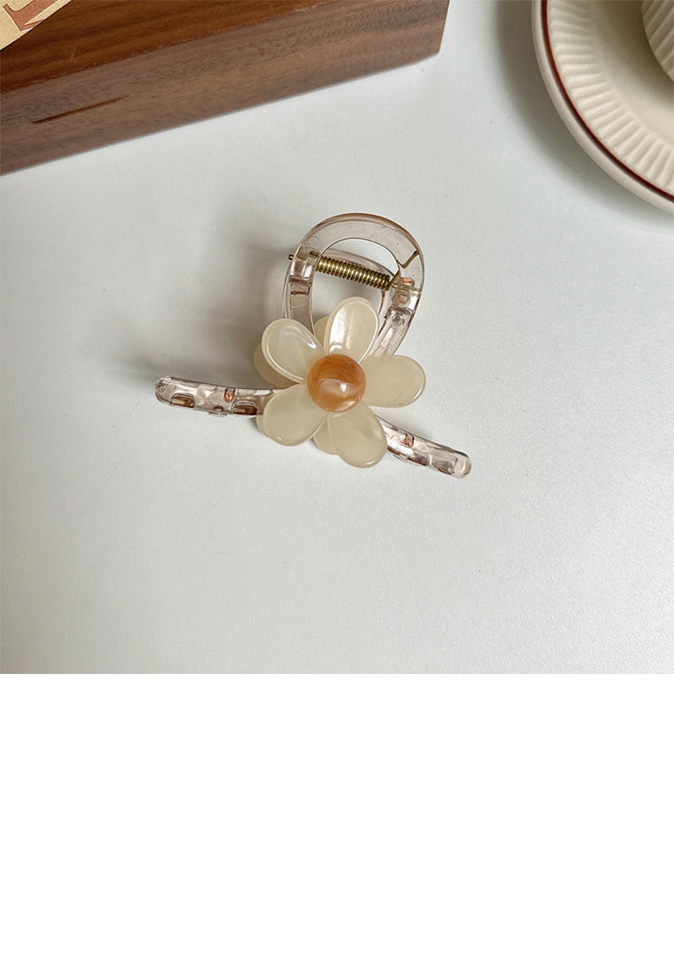 Simple And Sweet Flower Geometric Hair Claw