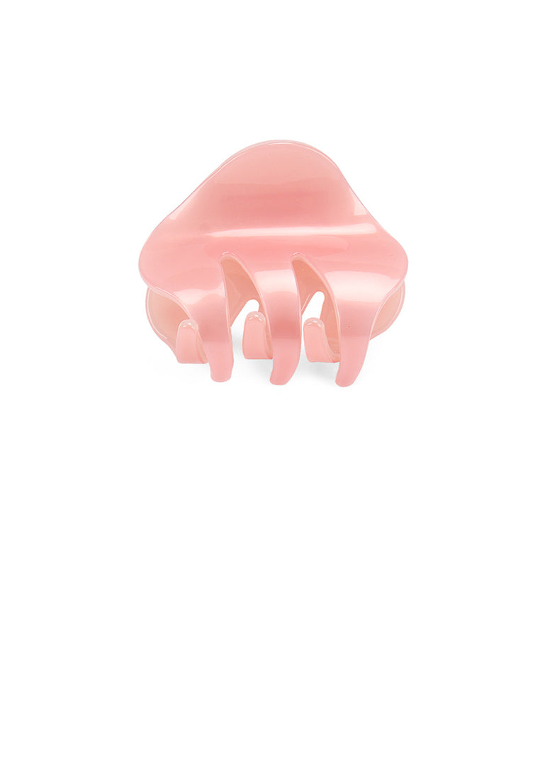 Fashion Simple Pink Geometric Hair Claw - Elegant Hairpiece - Vibrant Color