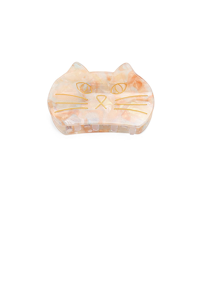 Fashion Cute Gold Cat Hair Claw - Elegant Hairpiece