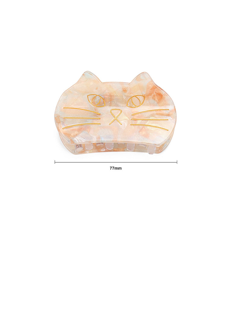 Fashion Cute Gold Cat Hair Claw - Elegant Hairpiece