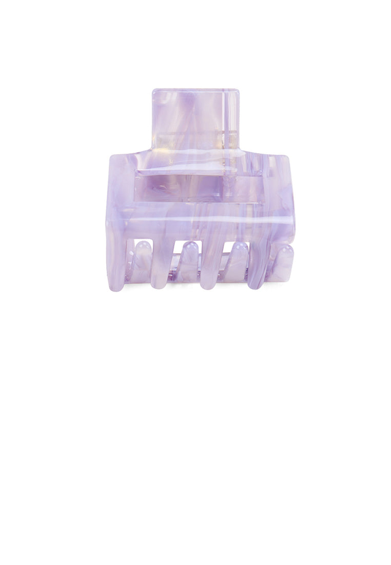 Simple And Fashion Light Purple Geometric Small Hair Claw - Elegant Hairpiece