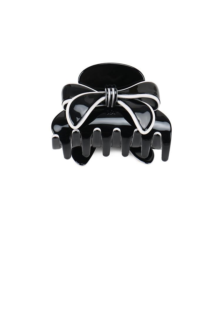 Fashion Cute Ribbon Black Hair Claw - Elegant Hairpiece