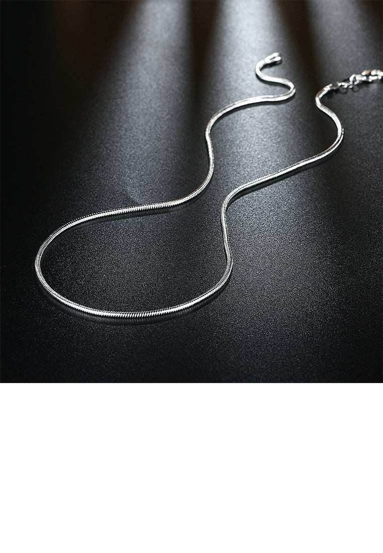 Fashion Simple 2MM Snake Necklace 45cm