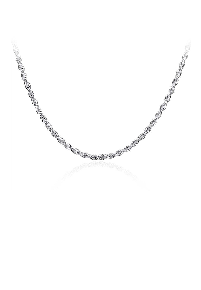 Fashion Simple 3MM Twisted Rope Necklace 50cm