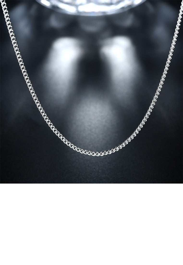 Fashion Simple 2MM Sideways Necklace 45cm