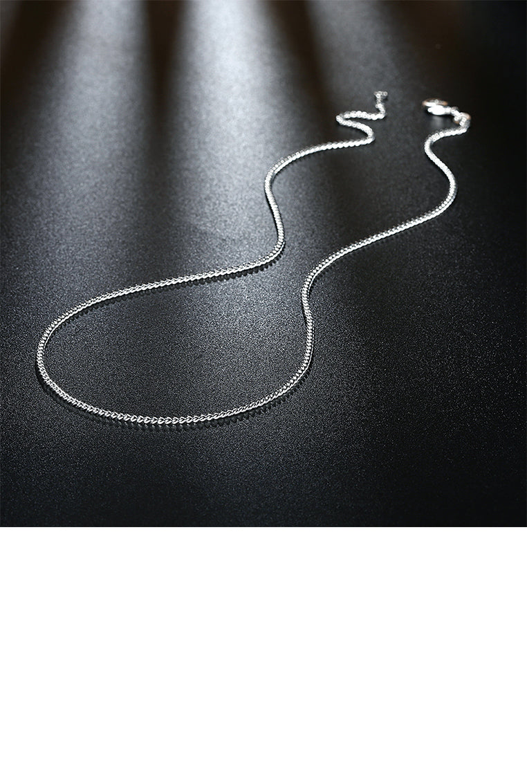 Fashion Simple 2MM Sideways Necklace 45cm