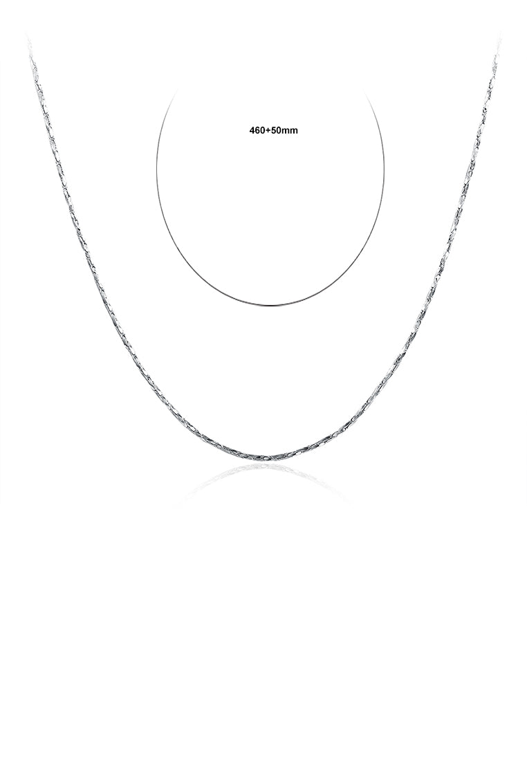 Fashion Simple Plated Platinum Snake Necklace