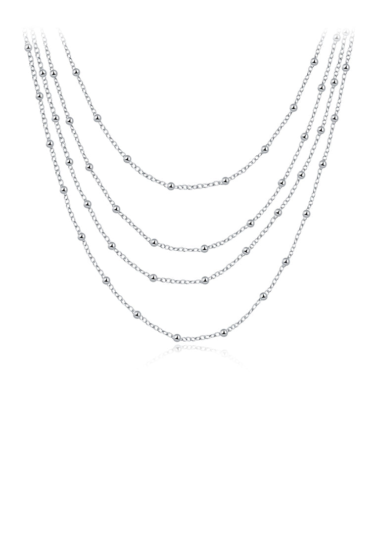 Simple Multilayer Ball Bead Necklace