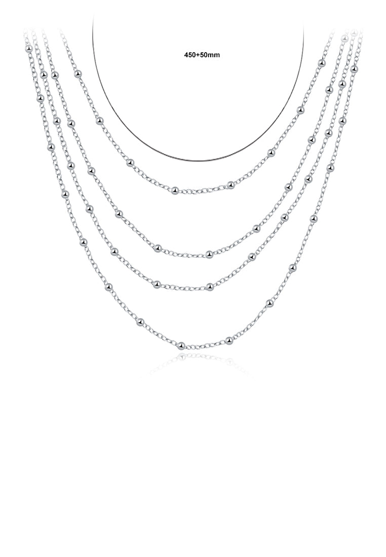 Simple Multilayer Ball Bead Necklace