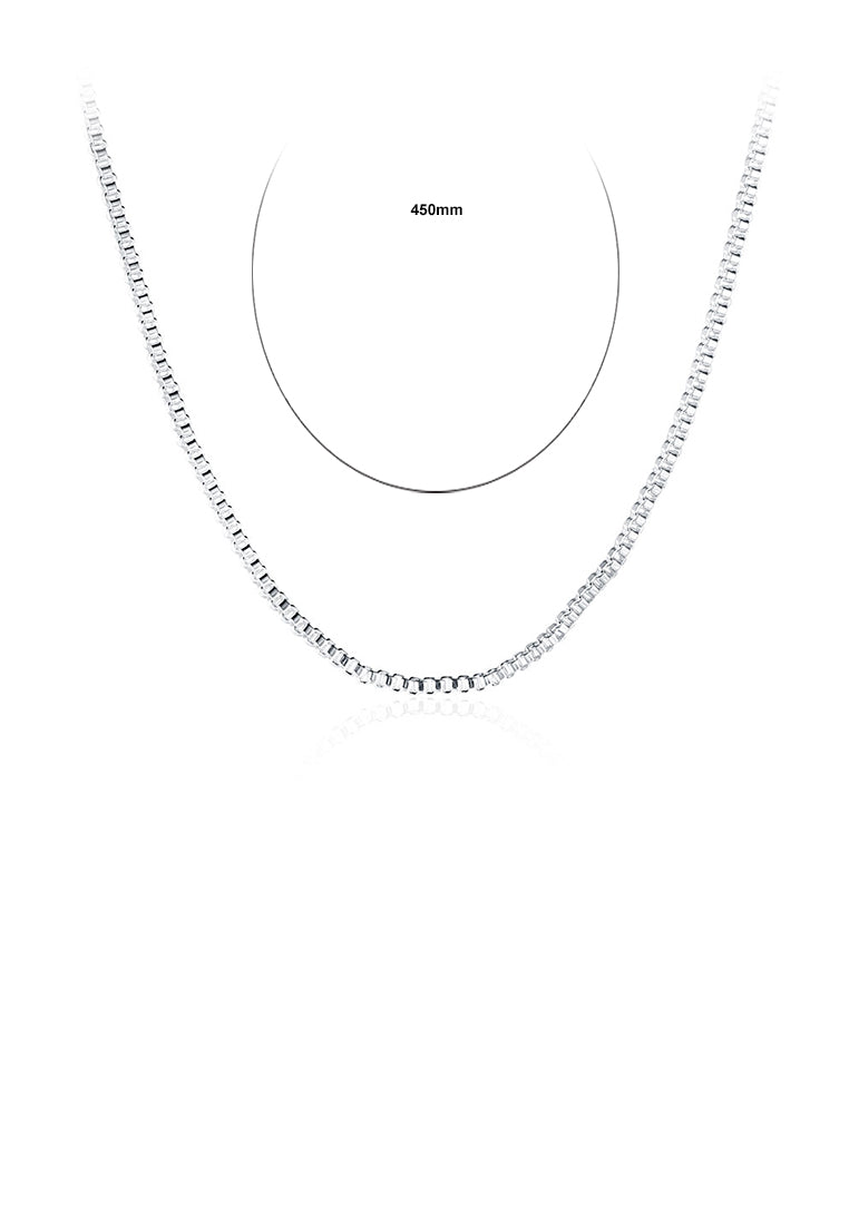 Fashion Simple 1MM Box Necklace 45cm