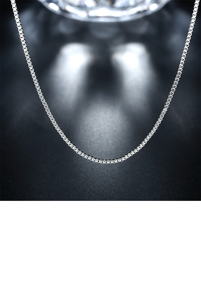 Fashion Simple 1MM Box Necklace 45cm