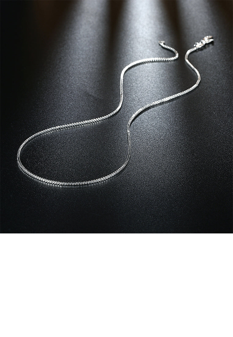 Fashion Simple 1MM Box Necklace 45cm