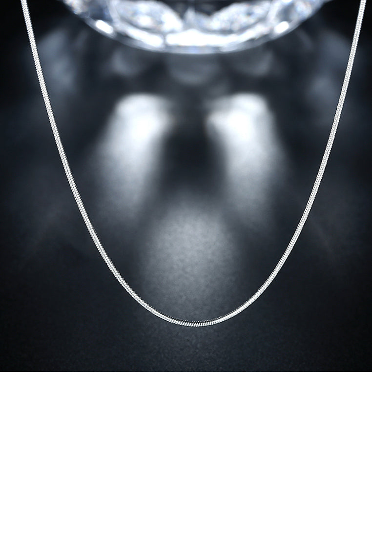 Fashion Simple 1MM Snake Necklace 40cm