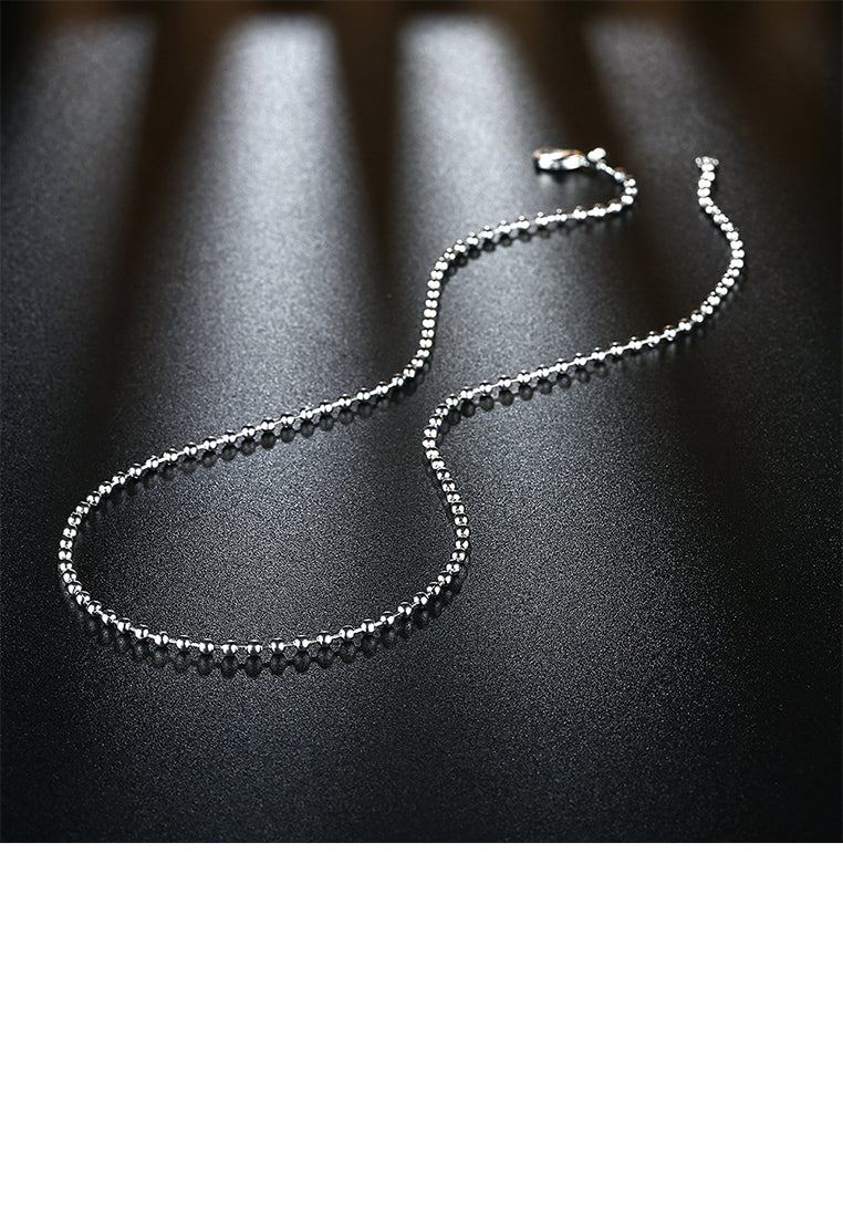 Simple and Fashion 2MM Round Bead Necklace 40cm