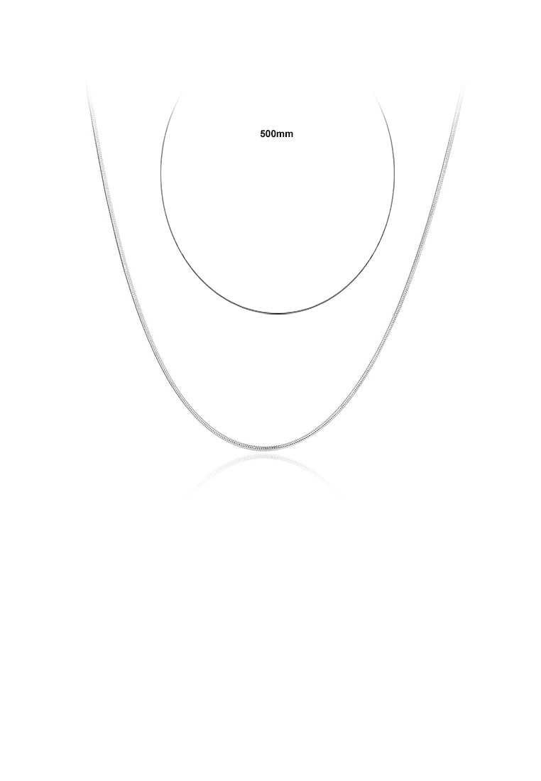Fashion Simple 1MM Snake Necklace 50cm