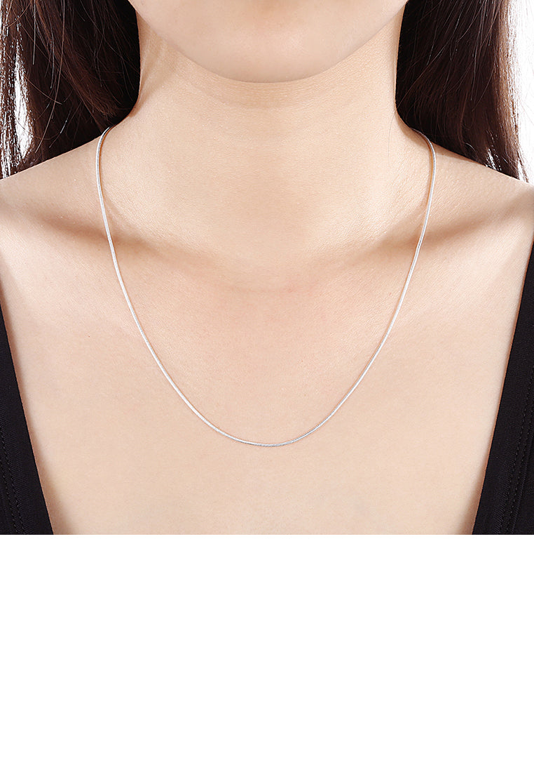 Fashion Simple 1MM Snake Necklace 50cm