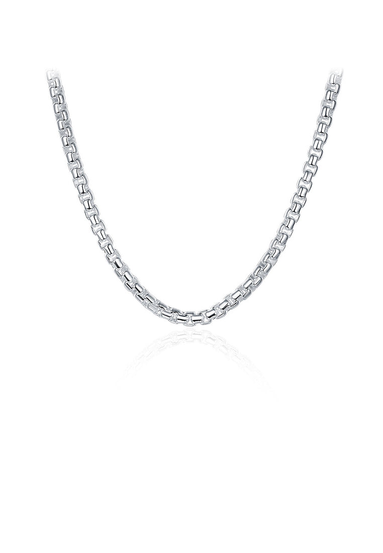 Simple Round Lattice Geometric Necklace