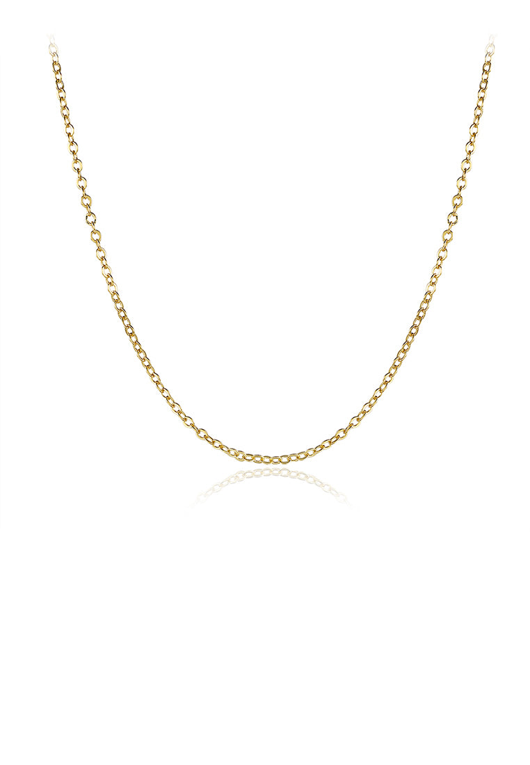 Simple Plated Gold Necklace
