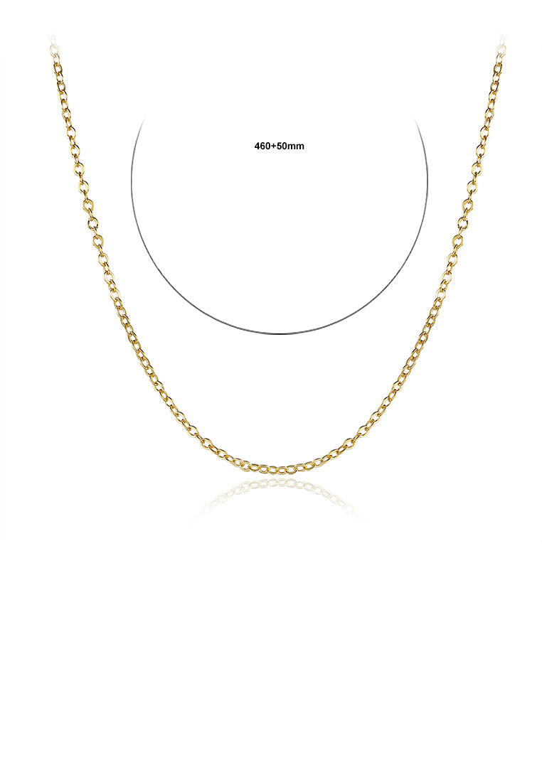 Simple Plated Gold Necklace