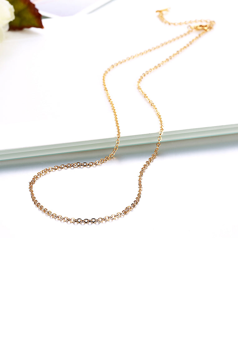 Simple Plated Gold Necklace