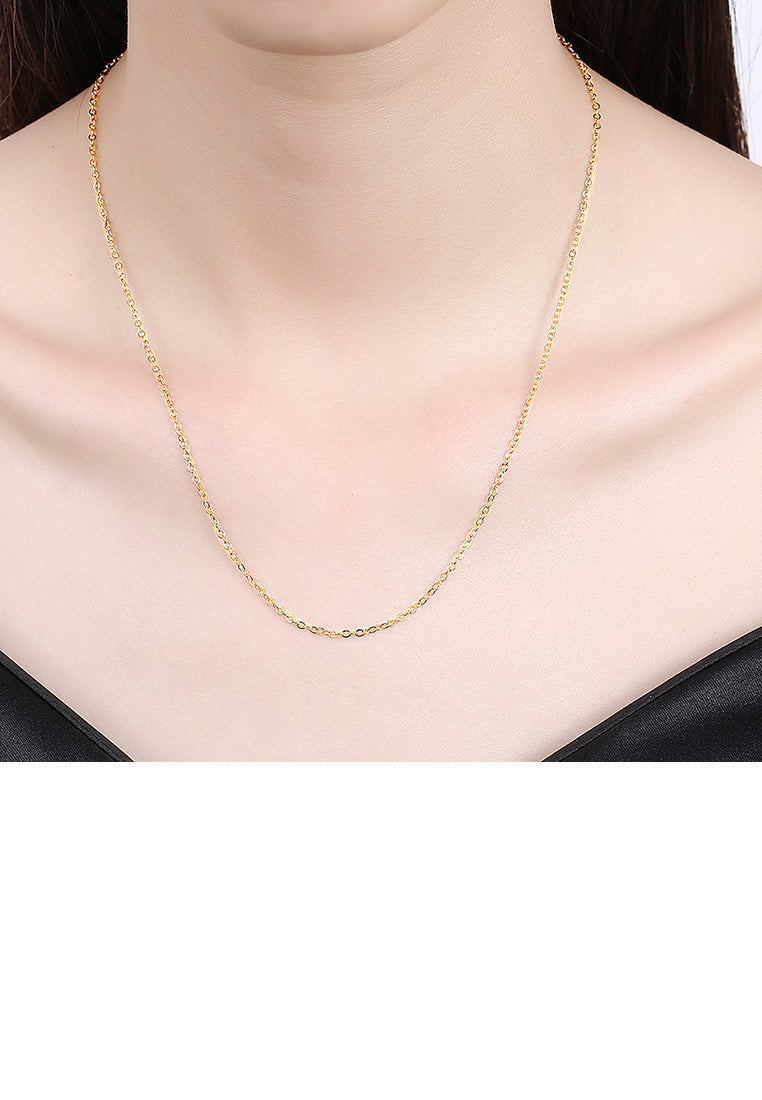 Simple Plated Gold Necklace