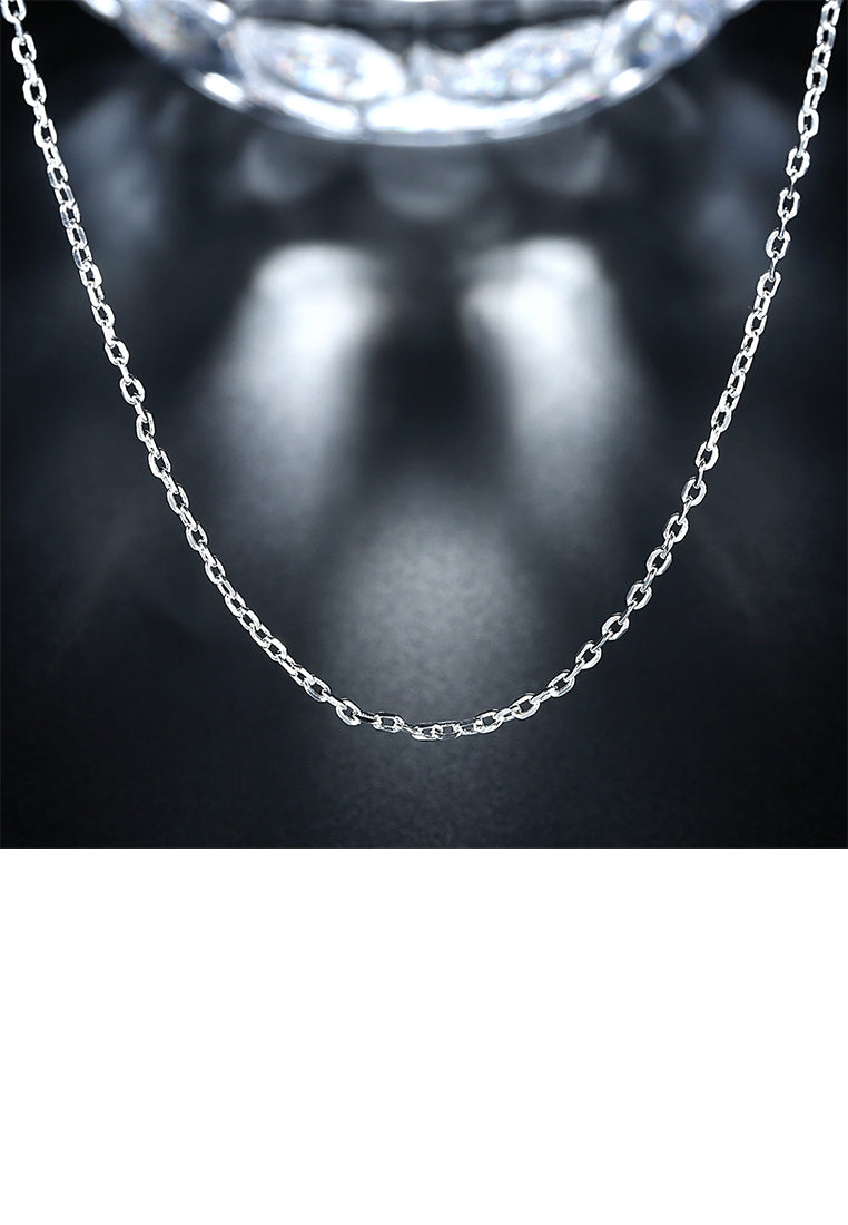 Fashion Simple 2MM Square Necklace 45cm