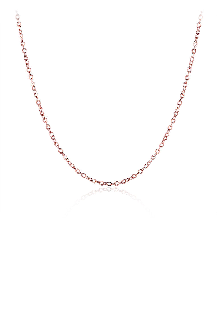 Simple Plated Rose Gold Necklace