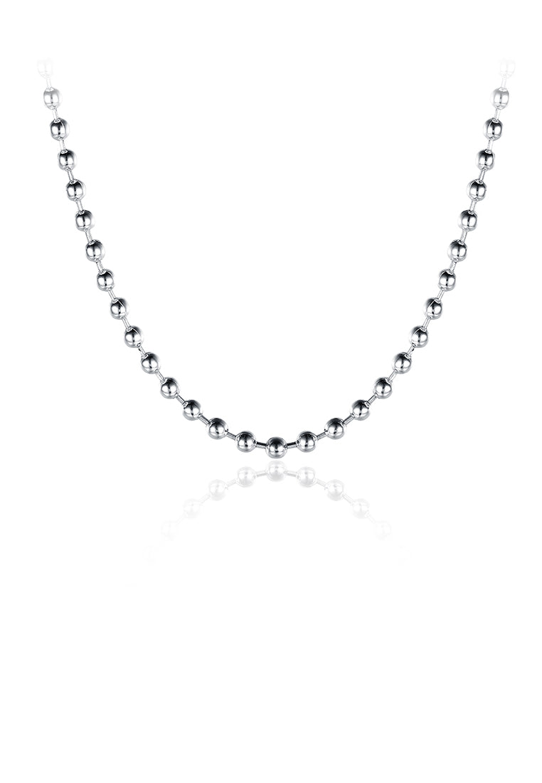 Fashion Simple 2MM Round Bead Necklace 45cm
