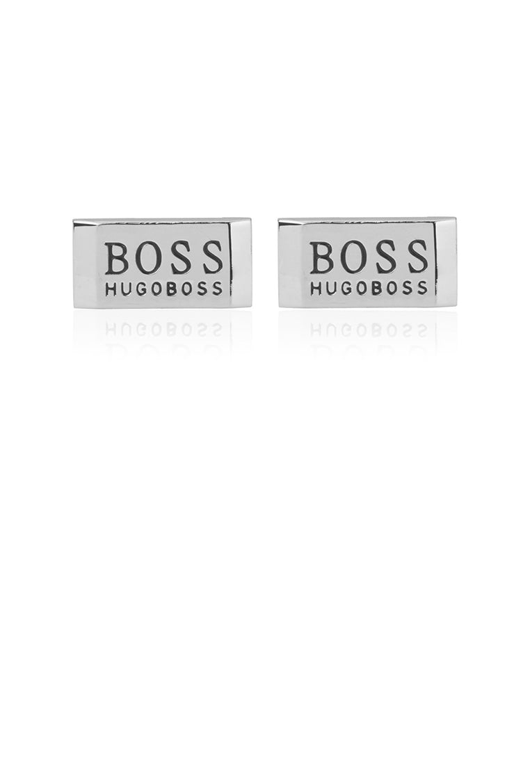 Simple and Fashion English Alphabet Boss Geometric Square Cufflinks