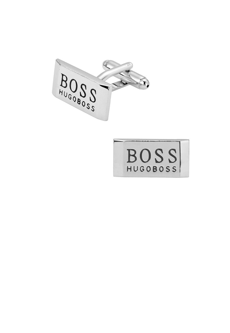 Simple and Fashion English Alphabet Boss Geometric Square Cufflinks