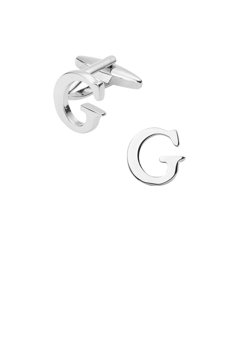 Simple and Fashion English Alphabet G Cufflinks