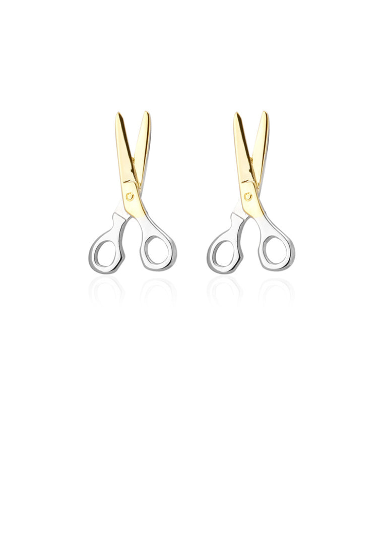 Fashion and Simple Golden Scissor Cufflinks
