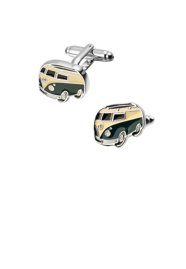 Simple and Fashion Enamel Bus-shaped Cufflinks