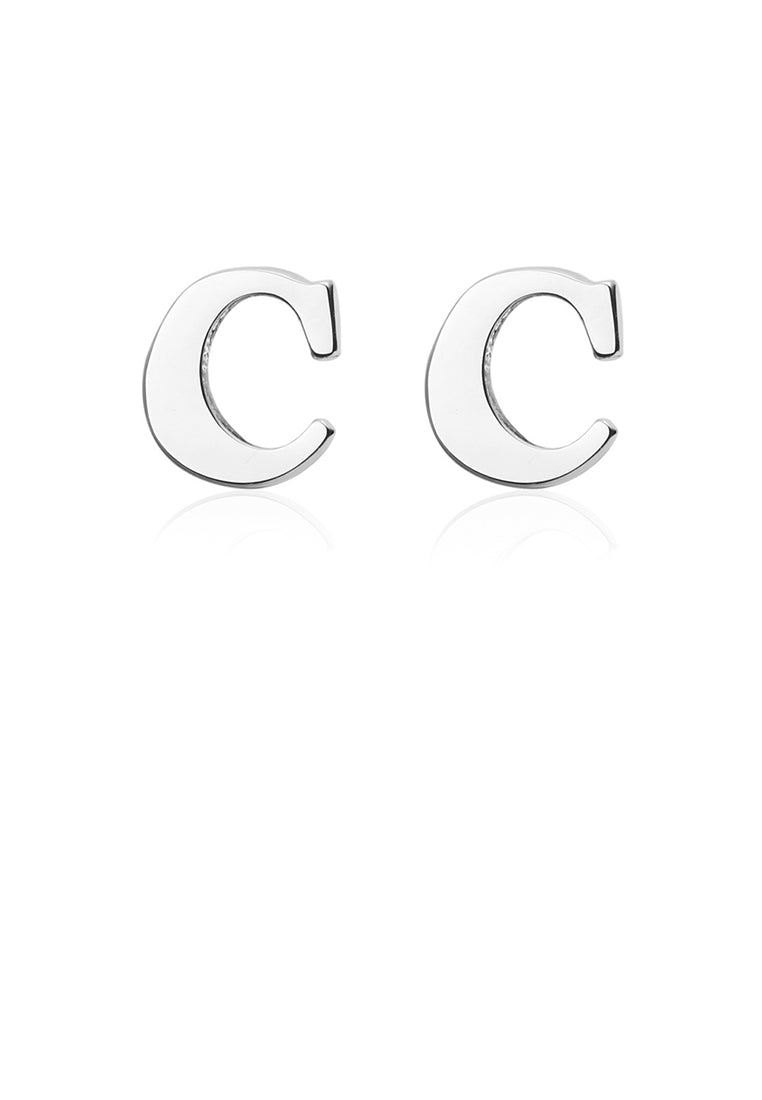 Simple and Fashion English Alphabet C Cufflinks