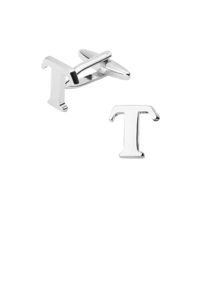 Simple and Fashion English Alphabet T Cufflinks