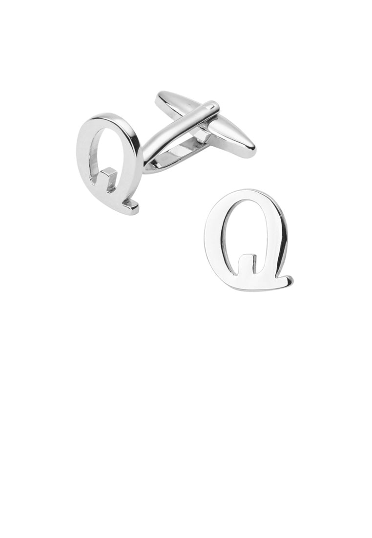 Simple and Fashion English Alphabet Q Cufflinks