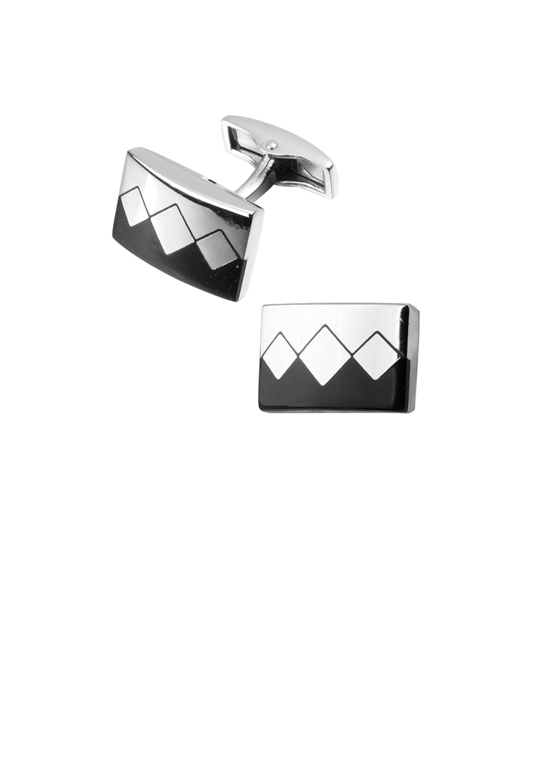 Fashion Simple Pattern Geometric Square Cufflinks