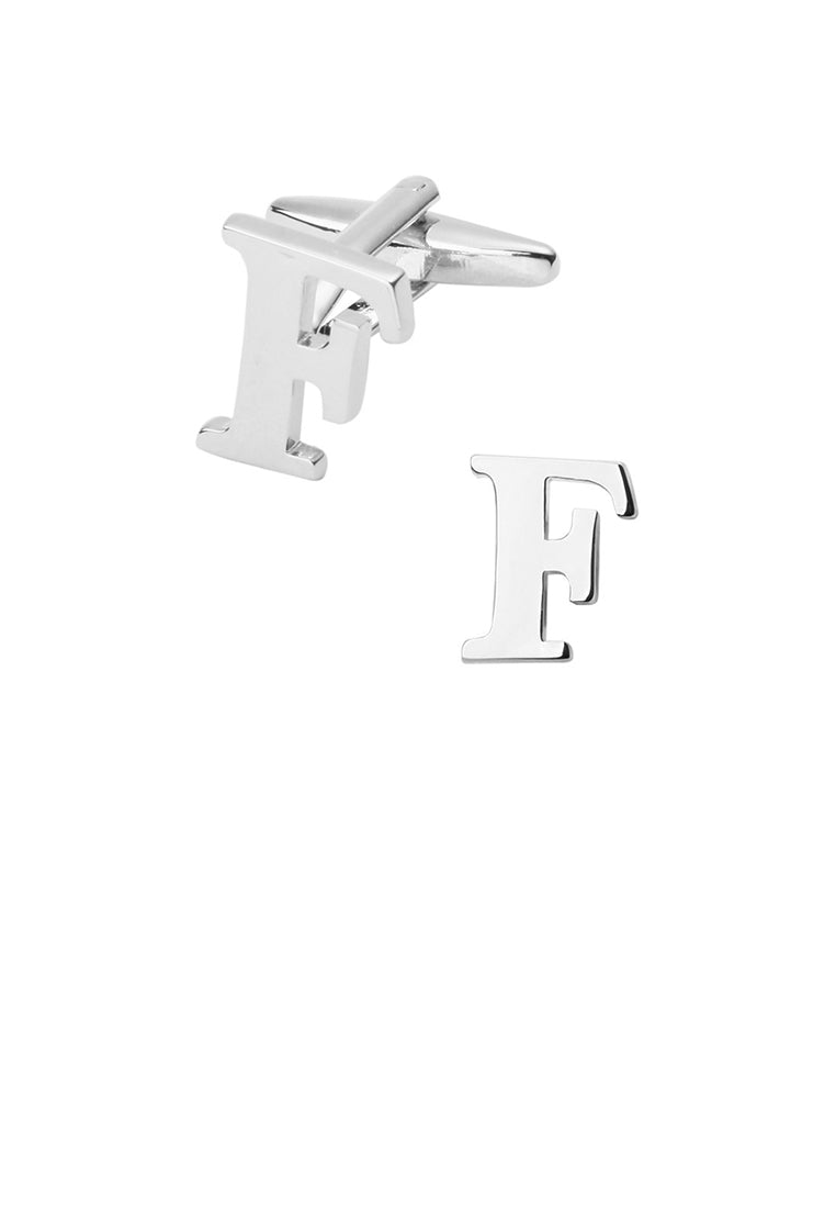 Simple and Fashion English Alphabet F Cufflinks
