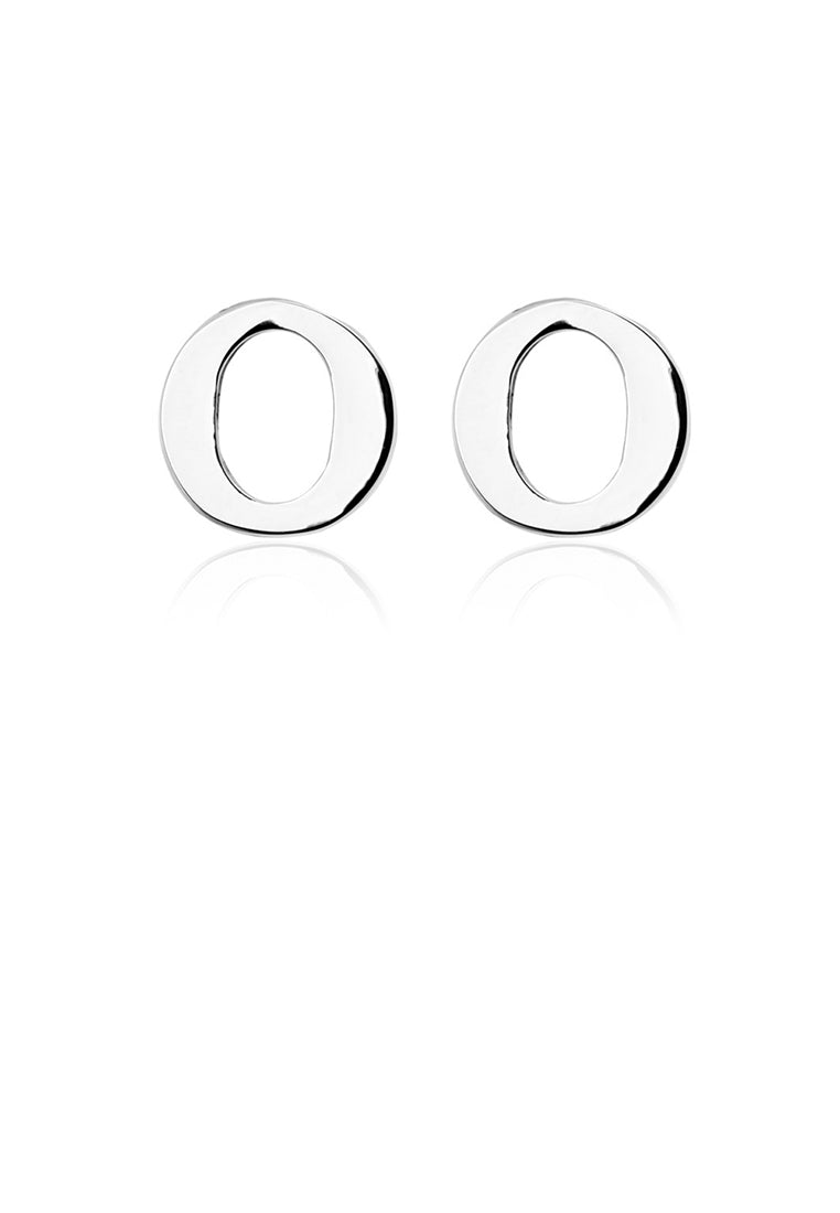 Simple and Fashion English Alphabet O Cufflinks