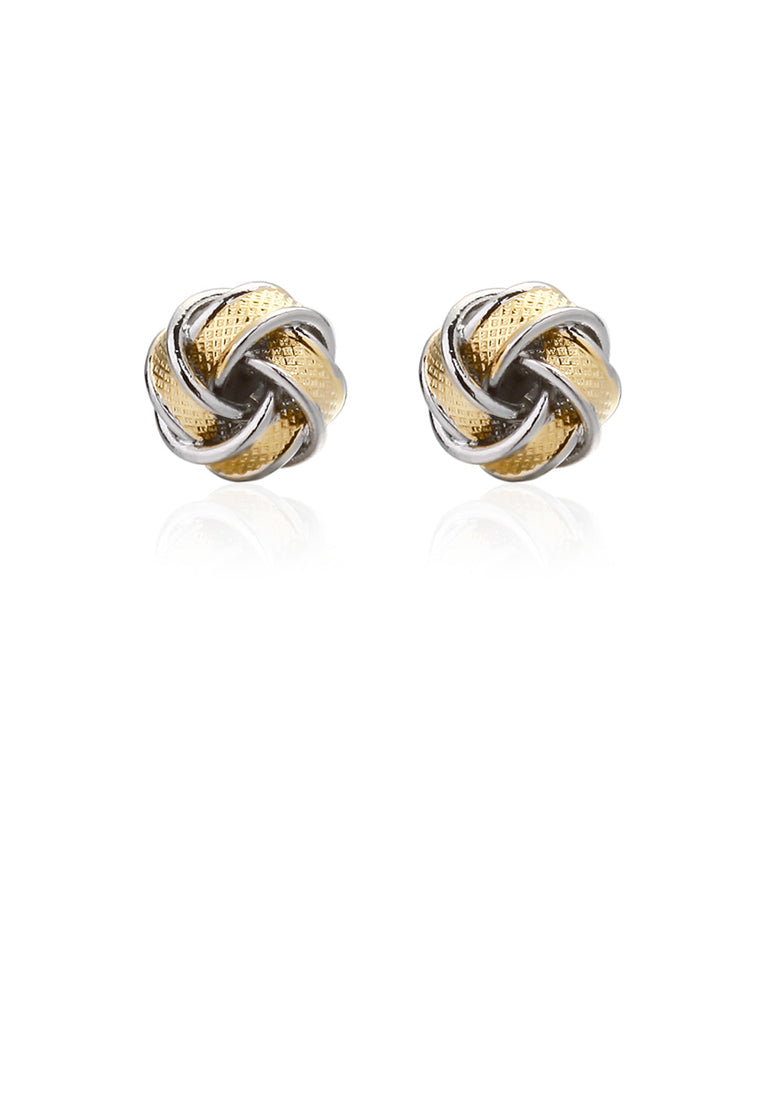 Simple and Personalized Golden Twist Geometric Cufflinks