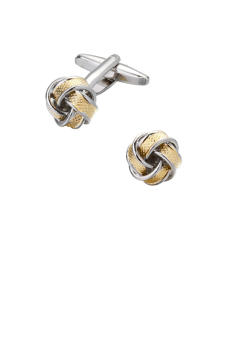 Simple and Personalized Golden Twist Geometric Cufflinks