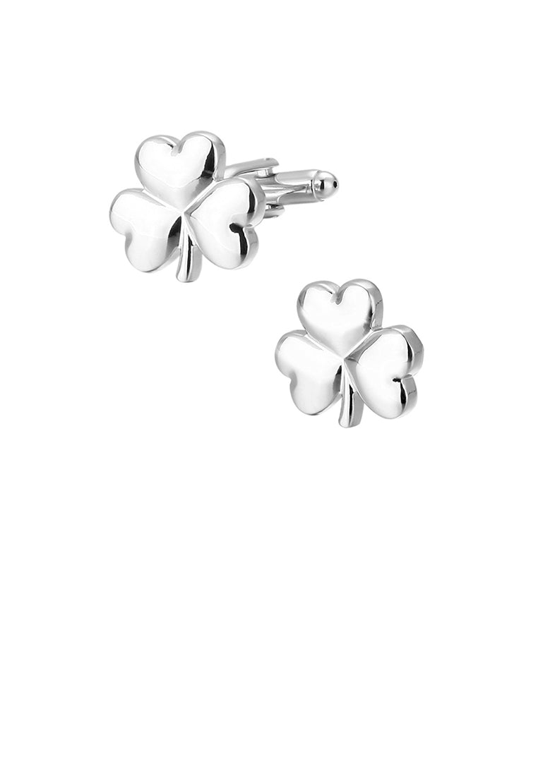 Simple and Fashion Three-leafed Clover Cufflinks