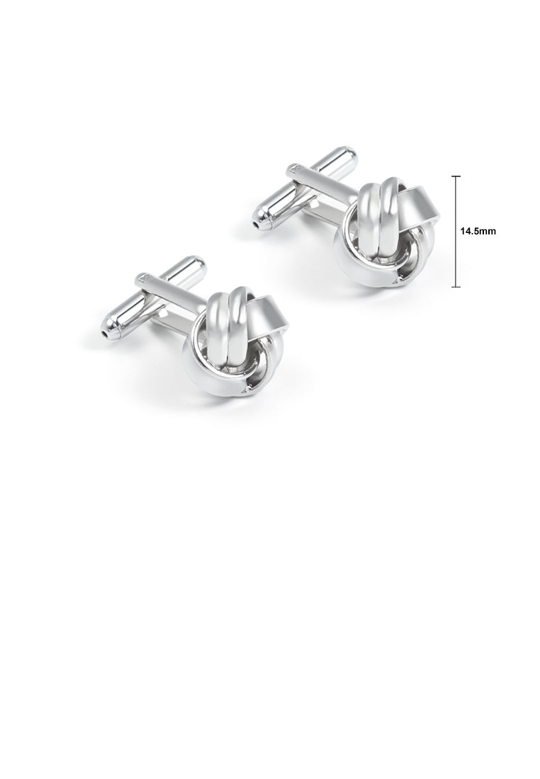 Fashion Temperament Twist Shape Geometric Cufflinks