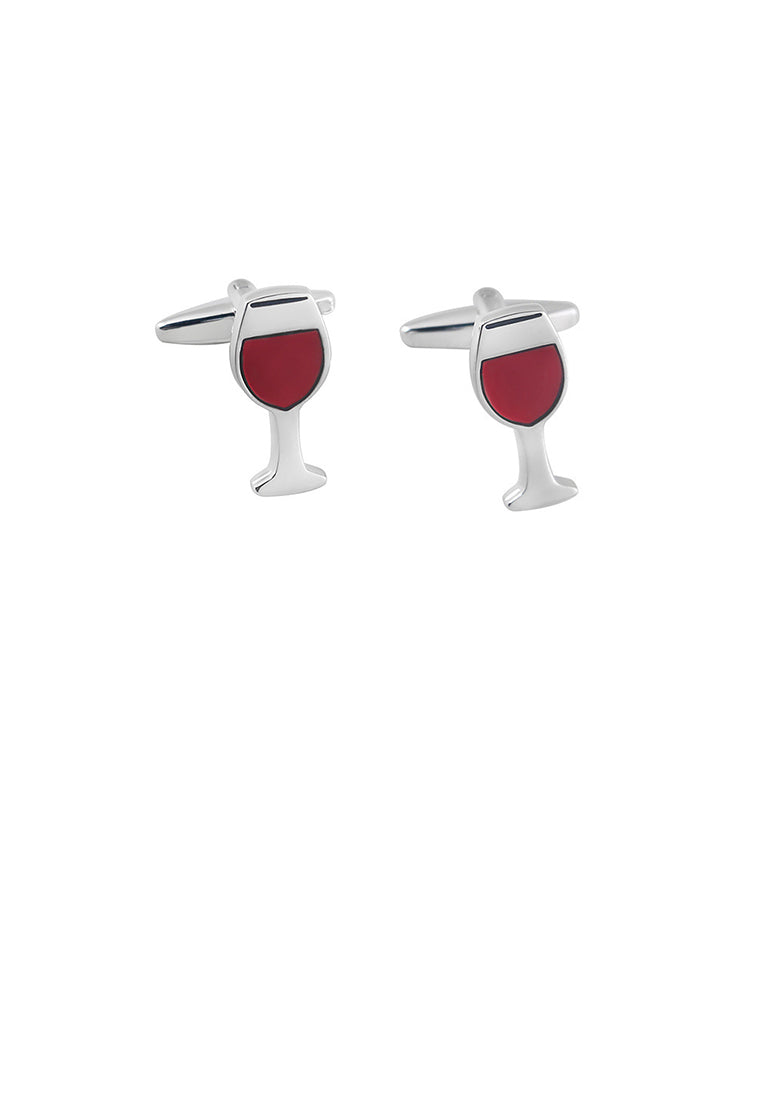 Temperament Personality Wine Glass Shape Cufflinks