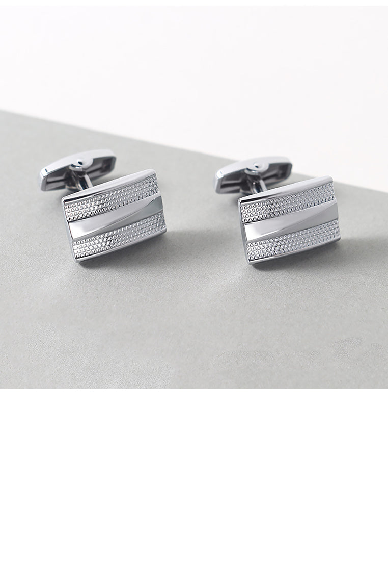 Fashion and Simple Geometric Rectangular Cufflinks