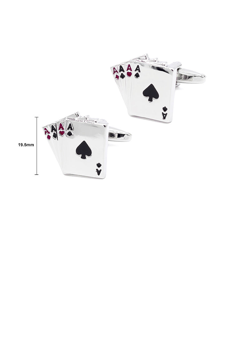 Fashion Personality Playing Card Cufflinks