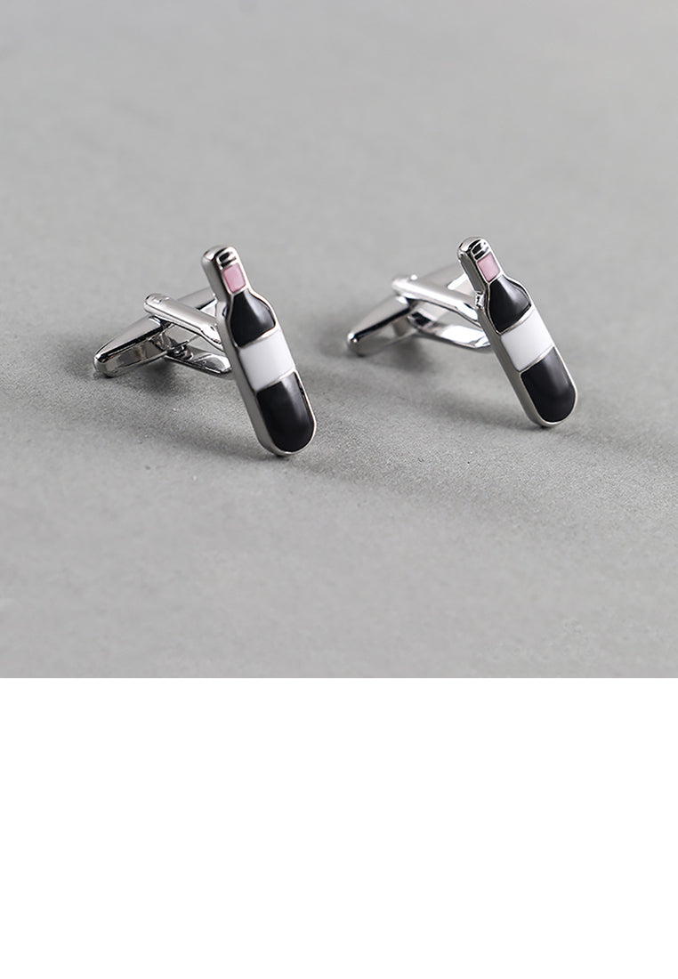 Fashion Temperament Wine Bottle Shape Cufflinks